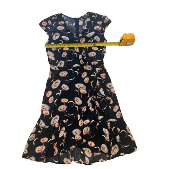 J. Crew Mercantile Sleeveless Navy Floral Dress Size 00 - Picture 6 of 8